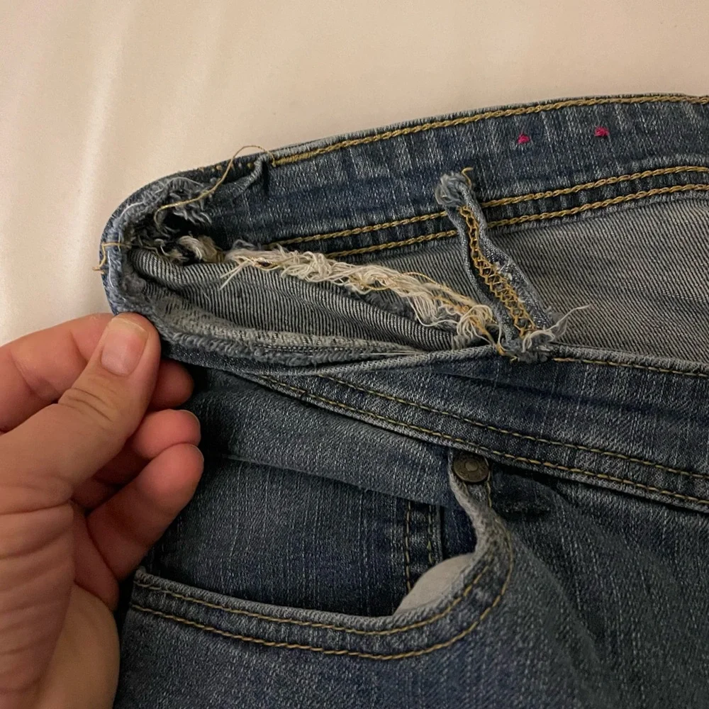 Pure Energy plus size 22 Jean denim cuffed Bermuda shorts vintage destructed - Picture 7 of 7